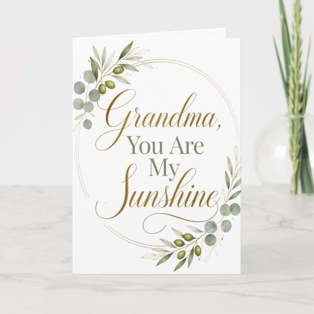 Mormor, du är min solsken kort (Framsida)
