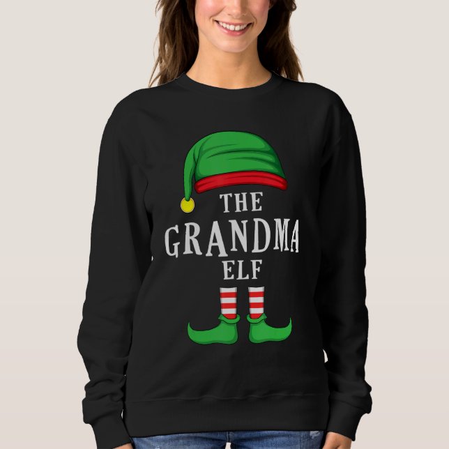 Mormor Elf-julfamiljen matchningsgrupp Xm T Shirt (Framsida)