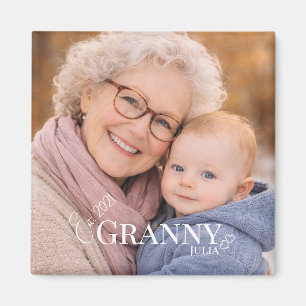Mormor eller farmor foto Etablerat år Hjärtan Magnet