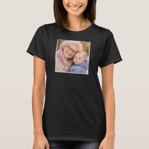 Mormor eller farmor foto Etablerat år Hjärtat T Shirt