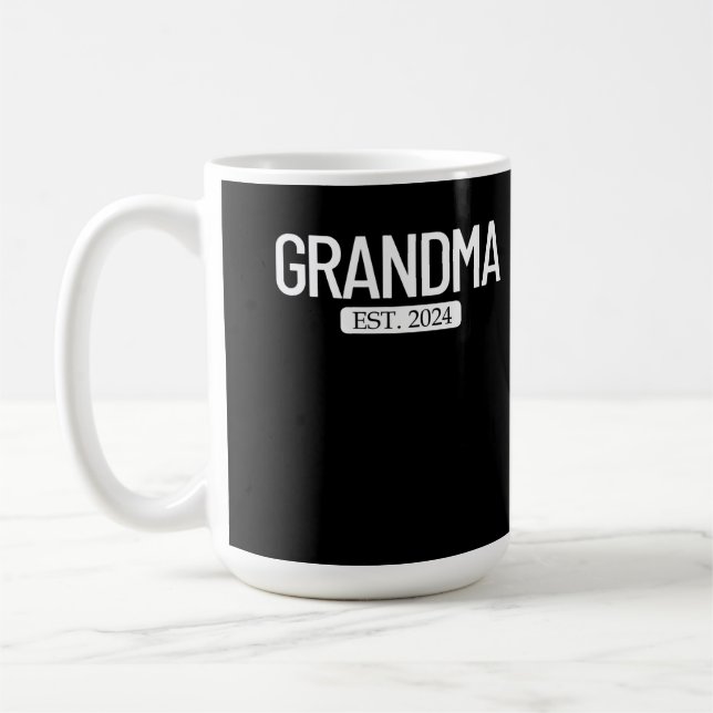 Mormor Est. 2024 Nya mormor Kaffemugg (Vänster)