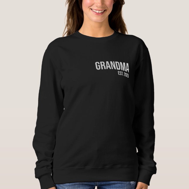 Mormor Est. 2025 Coola farmor Etablerad Gra T Shirt (Framsida)