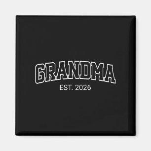 Mormor Est. 2026 Första gången Mormor Att Vara Bab Magnet