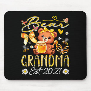 Mormor Est 2027 Blommig Flibind Mors Dag Björn Musmatta