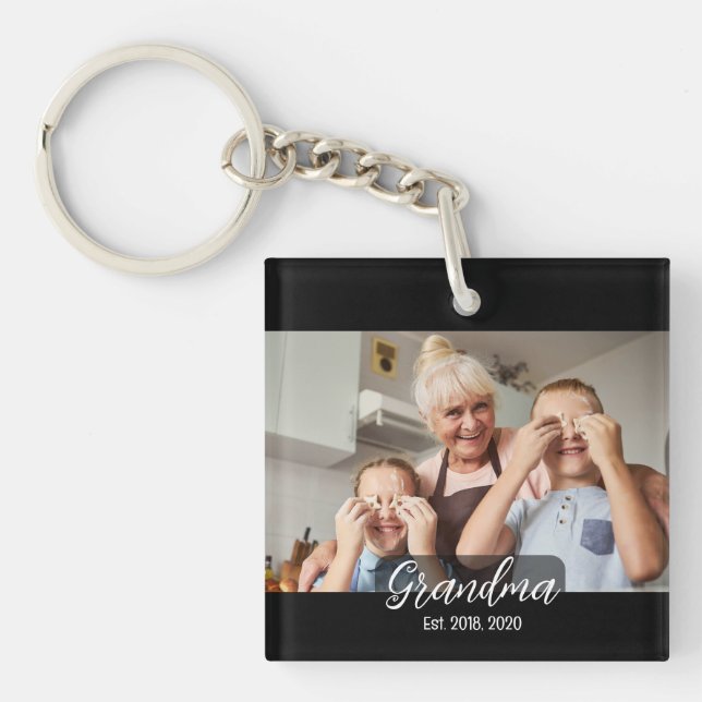 Mormor Est. Vit skript foto (Framsidan)