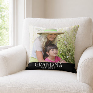 Mormor Establerad Foto Present Kudde