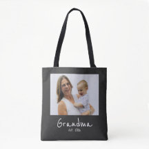 Mormor Established Foto vit skrift