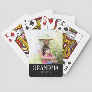 Mormor etablerad foto casinokort