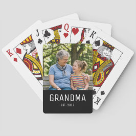 Mormor etablerad foto casinokort
