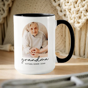 Mormor etablerade 20XX Modern Enkel Foto Mugg