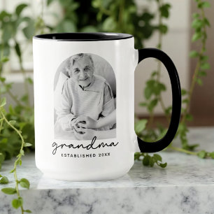 Mormor etablerade 20XX Modern Enkel Foto Mugg