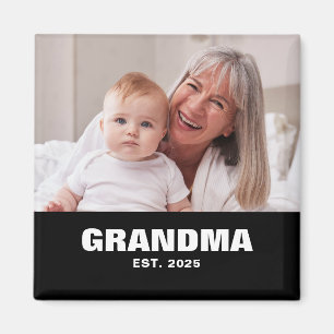 Mormor etablerade foto mormors dag magnet