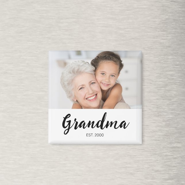 Mormor etablerade foto mormors dag magnet (Skapare uppladdad)