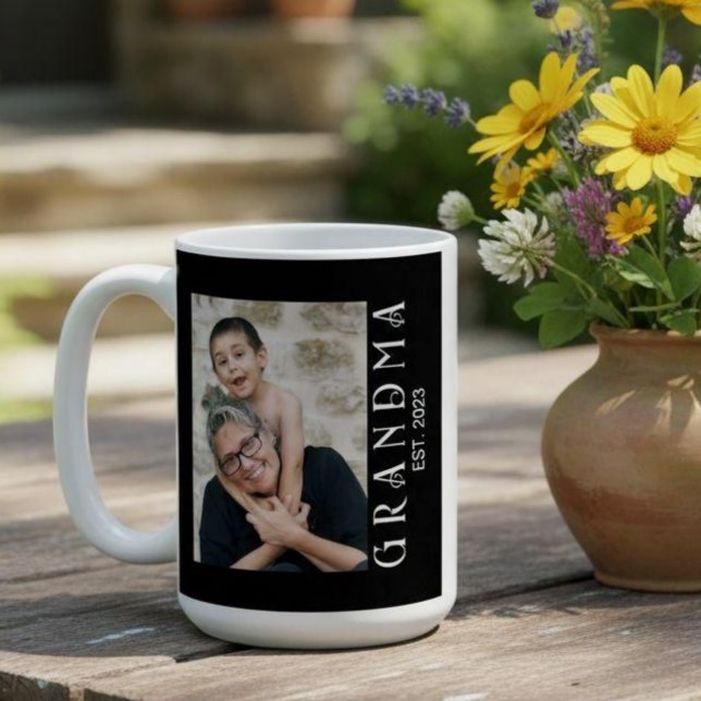 Mormor Etablerade Foto Present Kaffemugg (Skapare uppladdad)