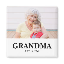 Mormor etablerade foto present