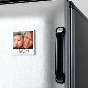 Mormor Etablerade Foto Present Magnet