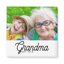 Mormor etablerade foto present