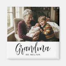 Mormor etablerade foto present