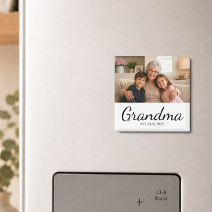 Mormor etablerade foto presentmagnet magnet