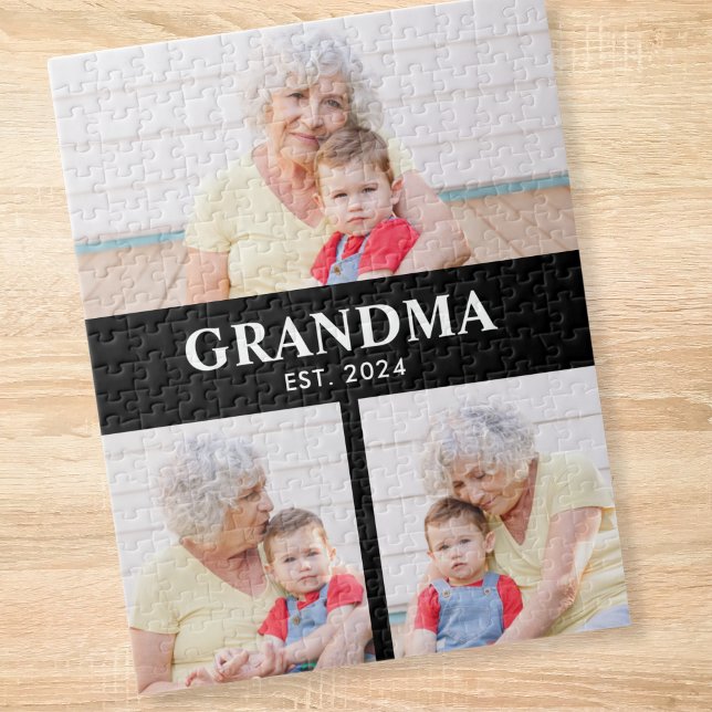Mormor Etablerade Modern Fet 3 Foto Pussel (Skapare uppladdad)