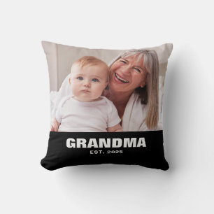 Mormor Etablerade Modern Fet Foto Kudde