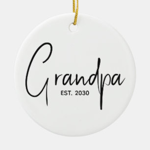 Mormor etablerade ny farfarpresent julgransprydnad keramik