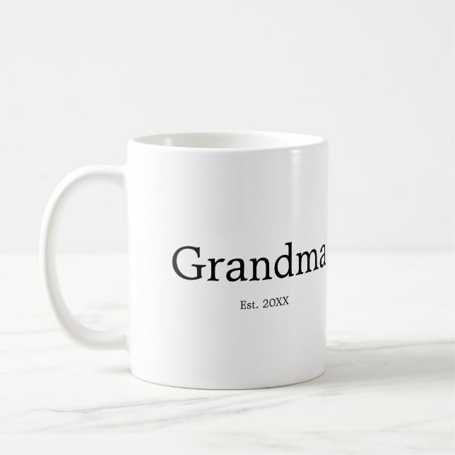 Mormor etablerade ny mormorsgåva kaffemugg (Vänster)
