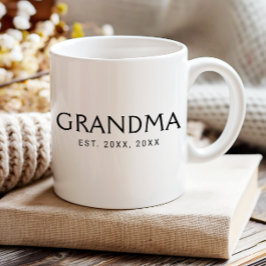 Mormor etablerade ny mormorsgåva kaffemugg