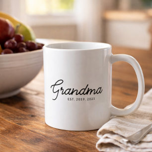 Mormor etablerade ny mormorsgåva kaffemugg
