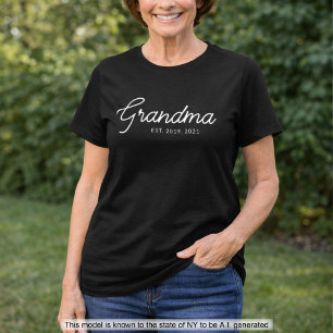 Mormor etablerade ny mormorsgåva t shirt