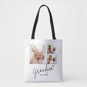 Mormor Etablerade Skrift 3 Foto Tygkasse