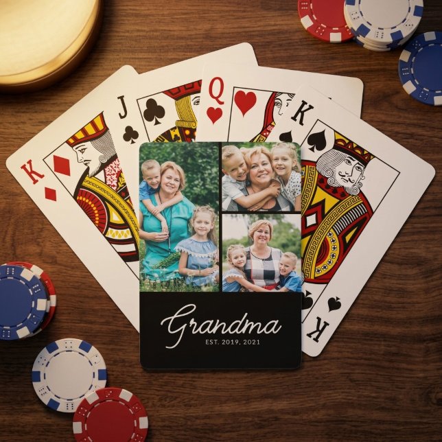 Mormor etablerade skript 3 Foto Casinokort (Skapare uppladdad)