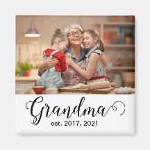 Mormor Etablerade Skript Gåva Foto