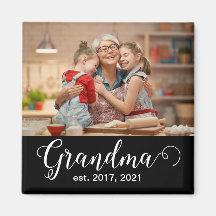 Mormor Etablerade Skript Gåva Foto