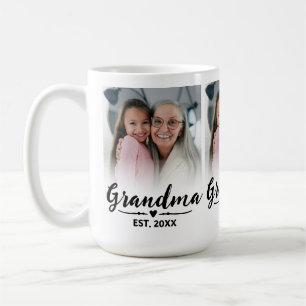 Mormor Etablerade Svart Skrift 3 Foto Kaffemugg