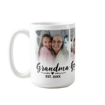 Mormor Etablerade Svart Söt Skrift 3 Foto