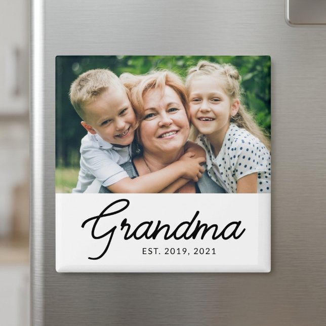 Mormor etablerat fotogåva magnet (Skapare uppladdad)