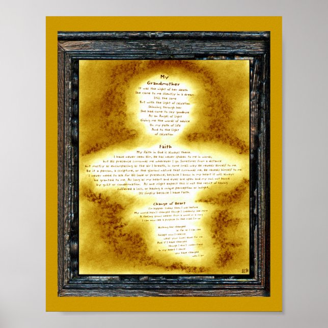 Mormor, Faith, Hjärtförändring Poster (Framsidan)