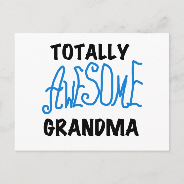Mormor Fantastisk - Blåskjortor och gåvor Vykort (Framsida)