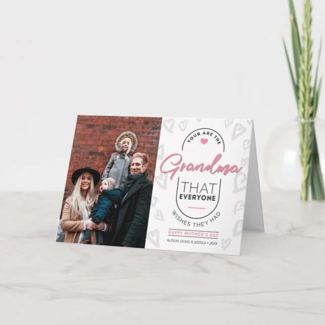 Mormor/Farmor God mors dag  Kort (Framsida)