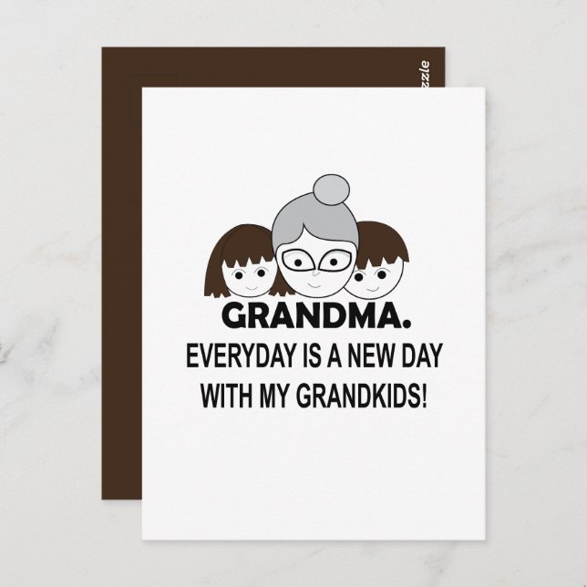 Mormor Farmor Vykort (Fram/baksida)