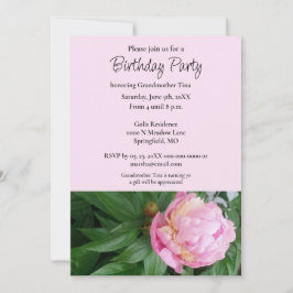 Mormor Födelsedagsfest Inbjudningar