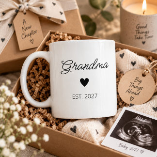 Mormor Första gången mormor present modern Kaffemugg