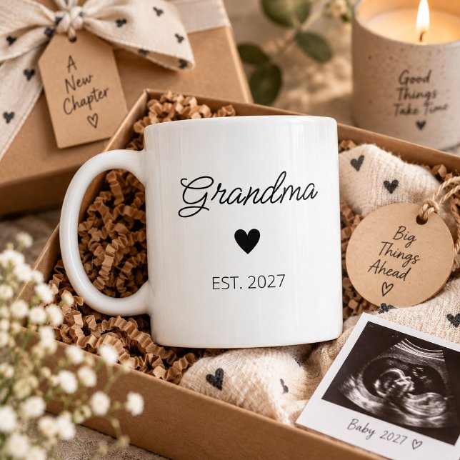 Mormor Första gången mormor present modern Kaffemugg (Skapare uppladdad)