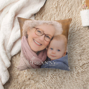 Mormor Foto Etablerat År Modern Kudde