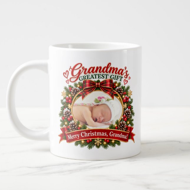 Mormor Foto Julmugg  Jumbo Mugg (Vänster)