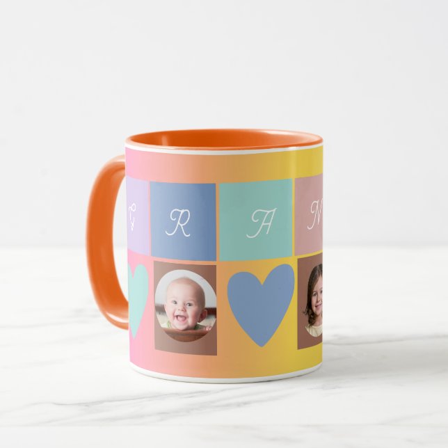 mormor fotohjärta mugg (Framsida vänster)