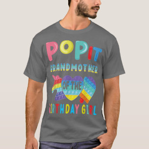 mormor från Birthday Girl Pop It Unicorn Bi T Shirt