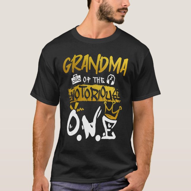 Mormor från den berömda Old school Hip hop 1:an T Shirt (Framsida)