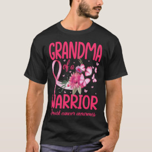 mormor från en Warrior Breast Cancer-medvetenhet T Shirt